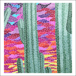 Saguaro au coucher du soleil
